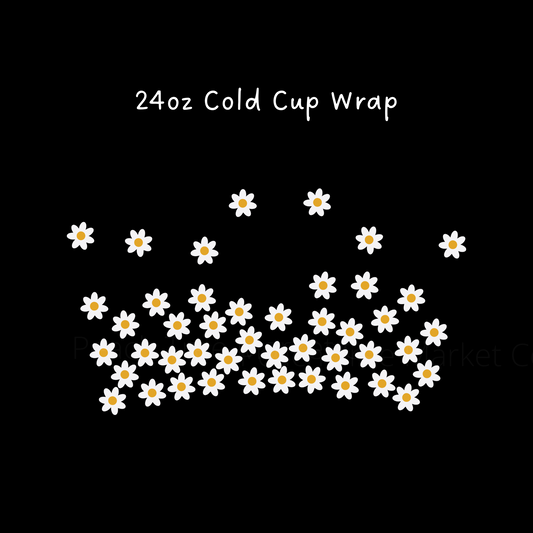 Daisy Ombre 24 OZ Cold Cup Wrap