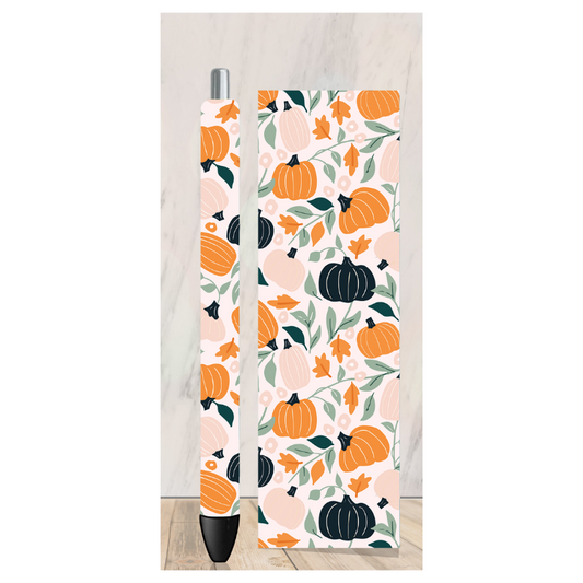 Fall Leaves and Pumpkins Pen Wrap