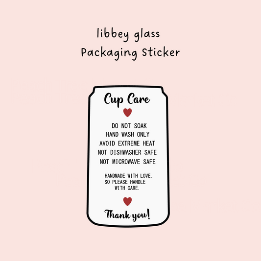 Libbey Glass - Beer Can Packaging Sticker