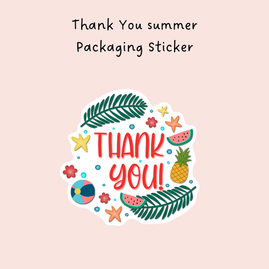 Summer Packaging Sticker