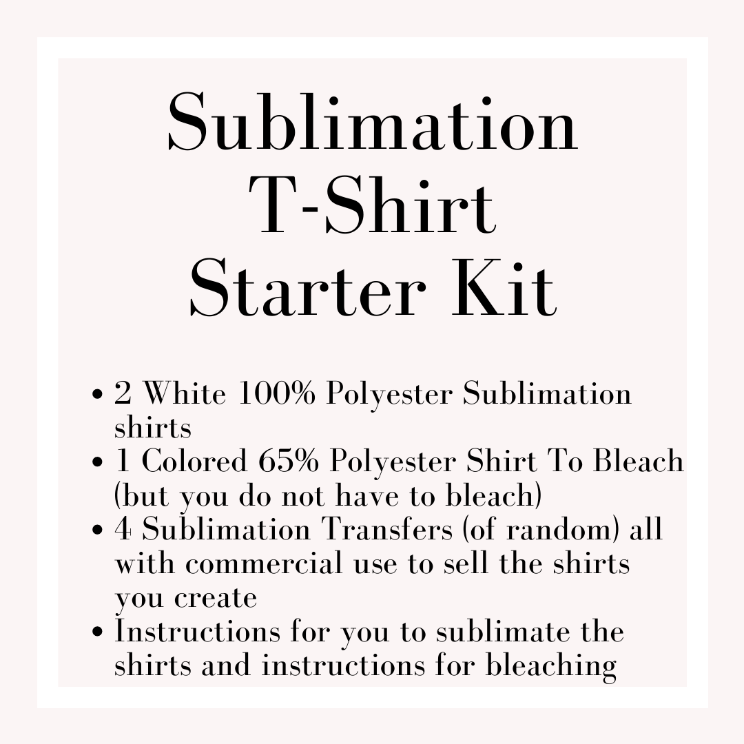 Sublimation T-Shirt Starter Kit Large Unisex