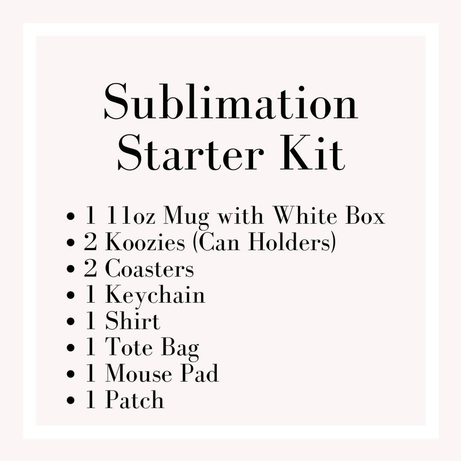 Mug Sublimation Starter Package