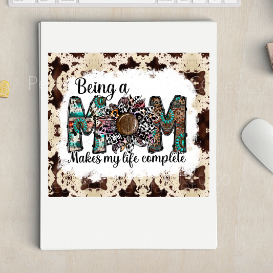 Being A Mom Sublimation 20oz Tumbler Transfer