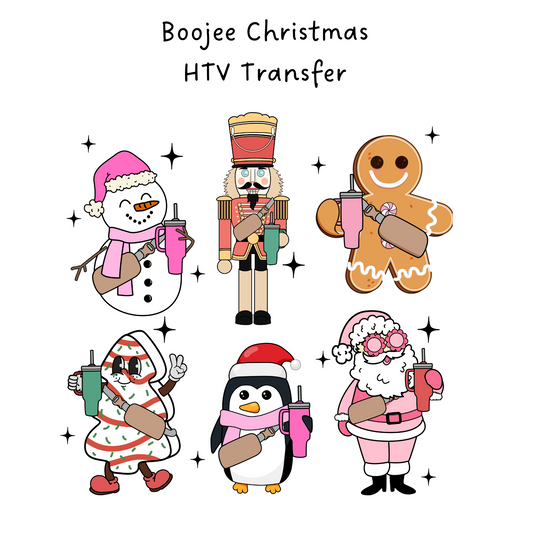 Boojee Christmas  HTV Transfer