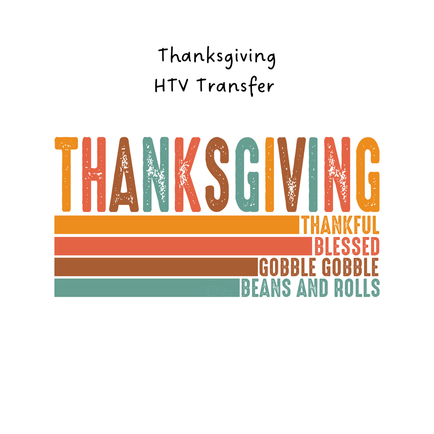 Thanksgiving HTV Transfer