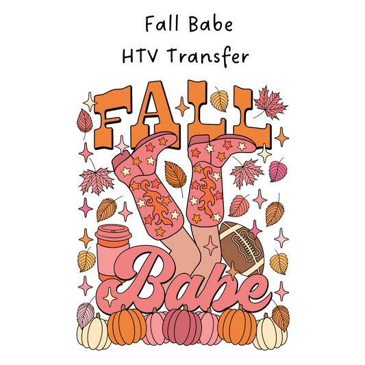 Fall Babe HTV Transfer