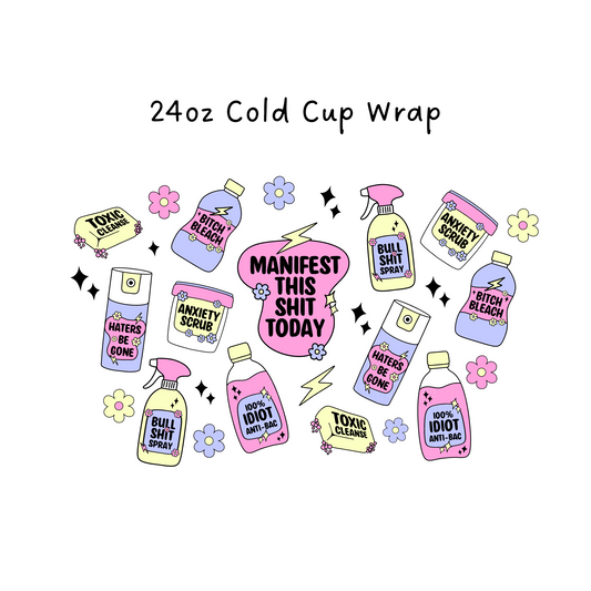 Manifest 24 OZ Cold Cup Wrap
