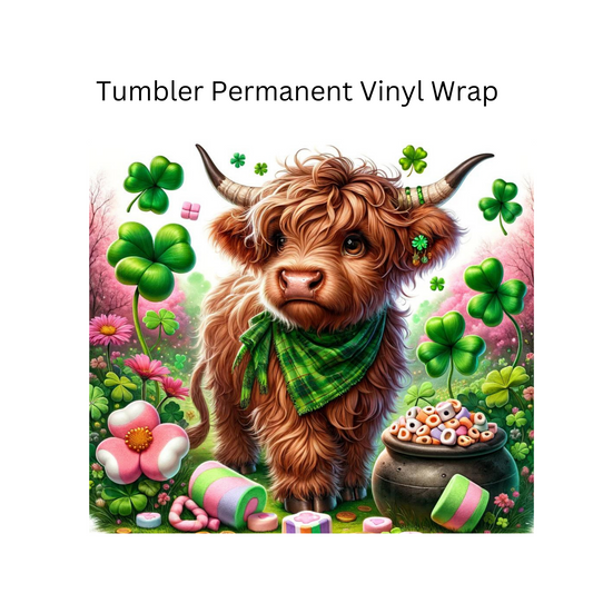 Charm Cow Permanent Vinyl Wrap