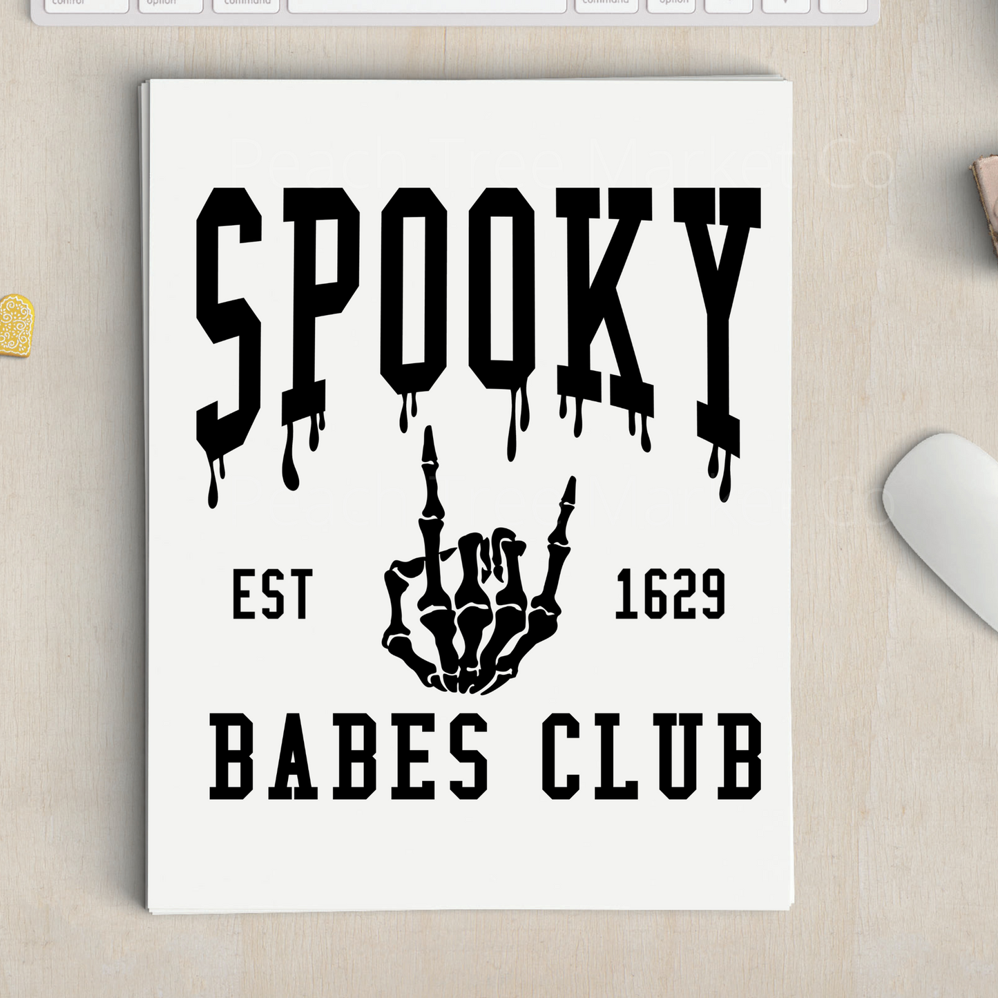 Spooky Babes Club Sublimation Transfer