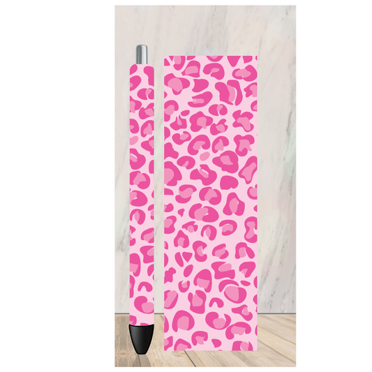 Hot Pink Leopard 1 Pen Wrap