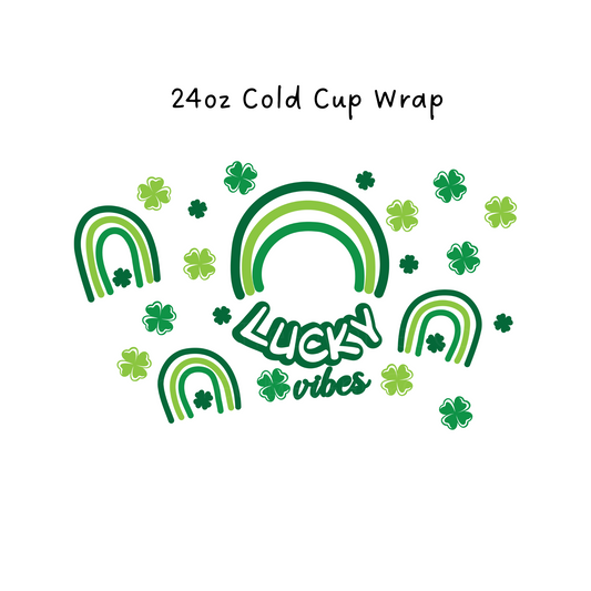 Lucky Vibes 24 OZ Cold Cup Wrap
