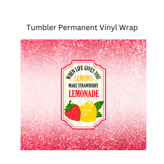Strawberry Lemonade Permanent Vinyl Wrap