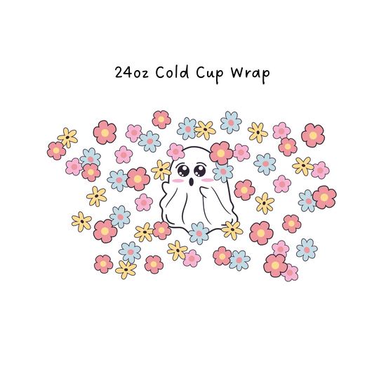 OOO Ghost 24 OZ Cold Cup Wrap