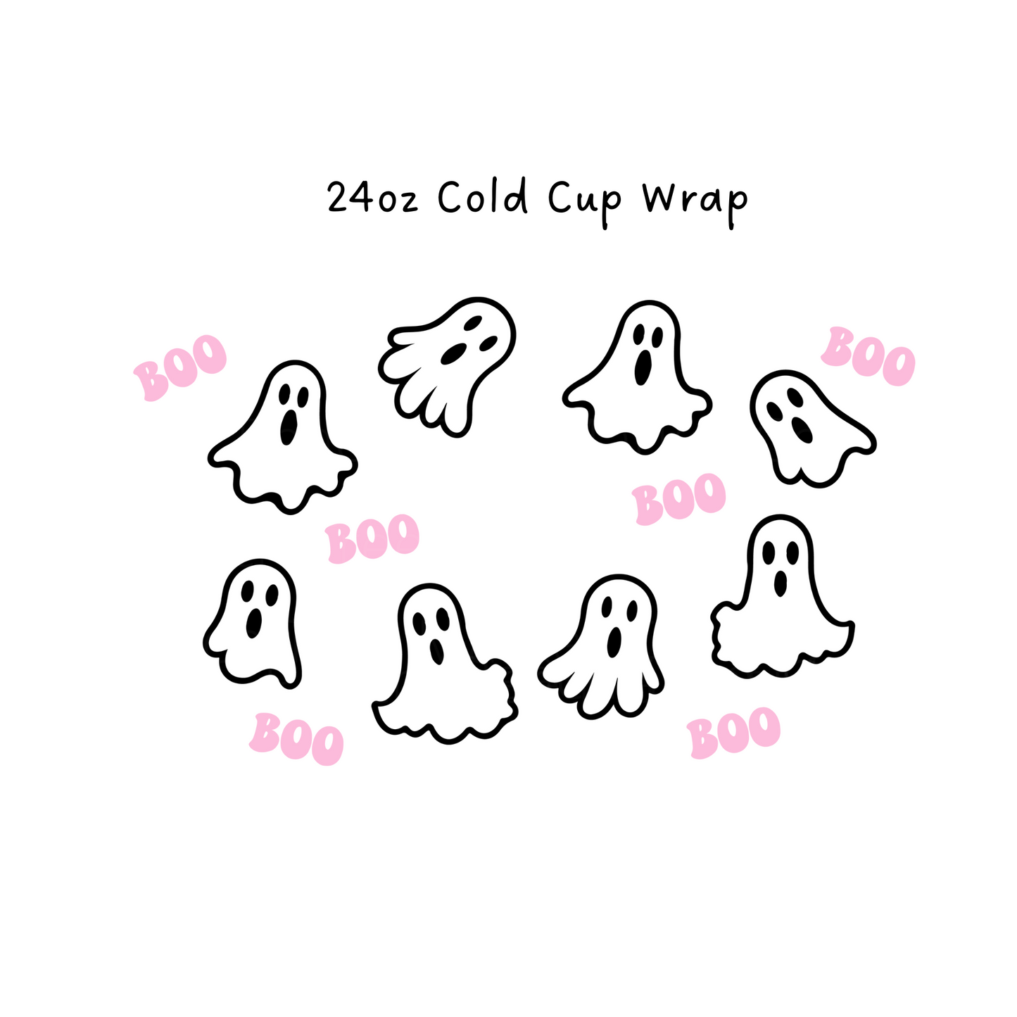 Boo 24 oz Cold Cup Wrap