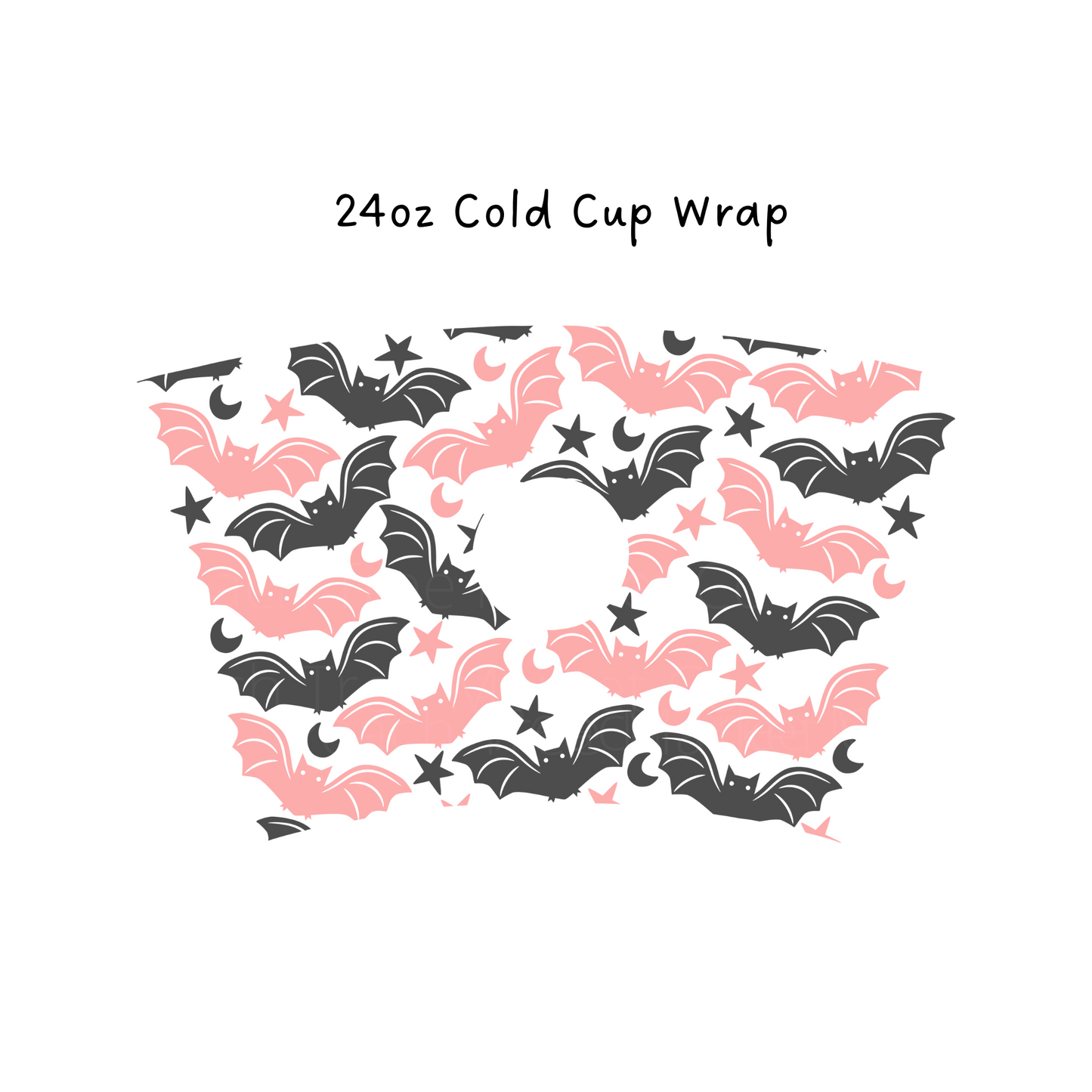 Cute Bats 24 OZ Cold Cup Wrap