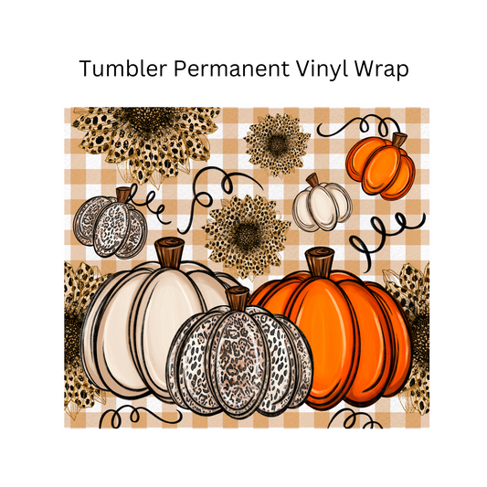 Fall Plaid Permanent Vinyl Wrap