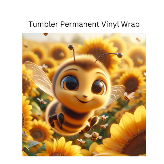 Spring Bee Permanent Vinyl Wrap