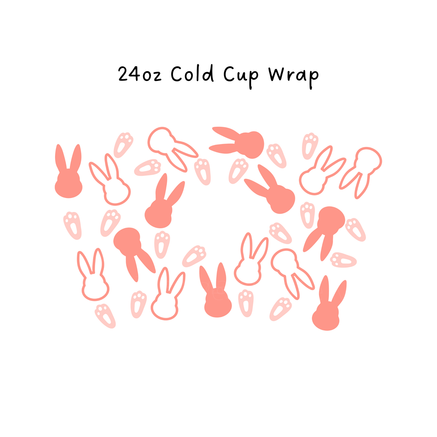 Bunny Tracks 24 OZ Cold Cup Wrap