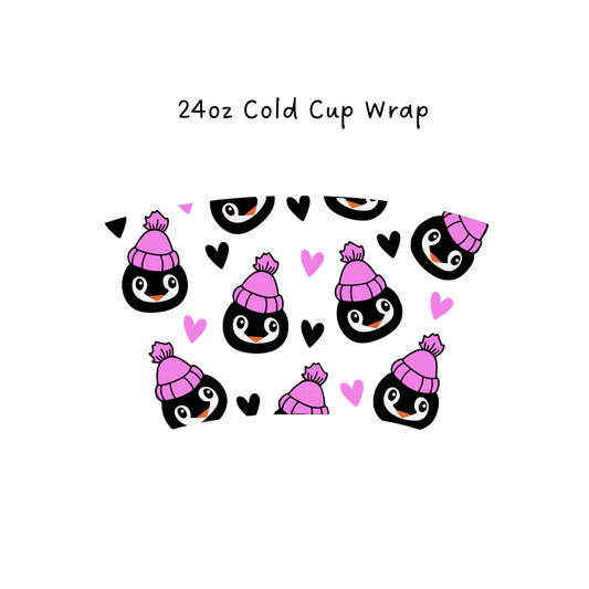 Penguins 24 OZ Cold Cup Wrap