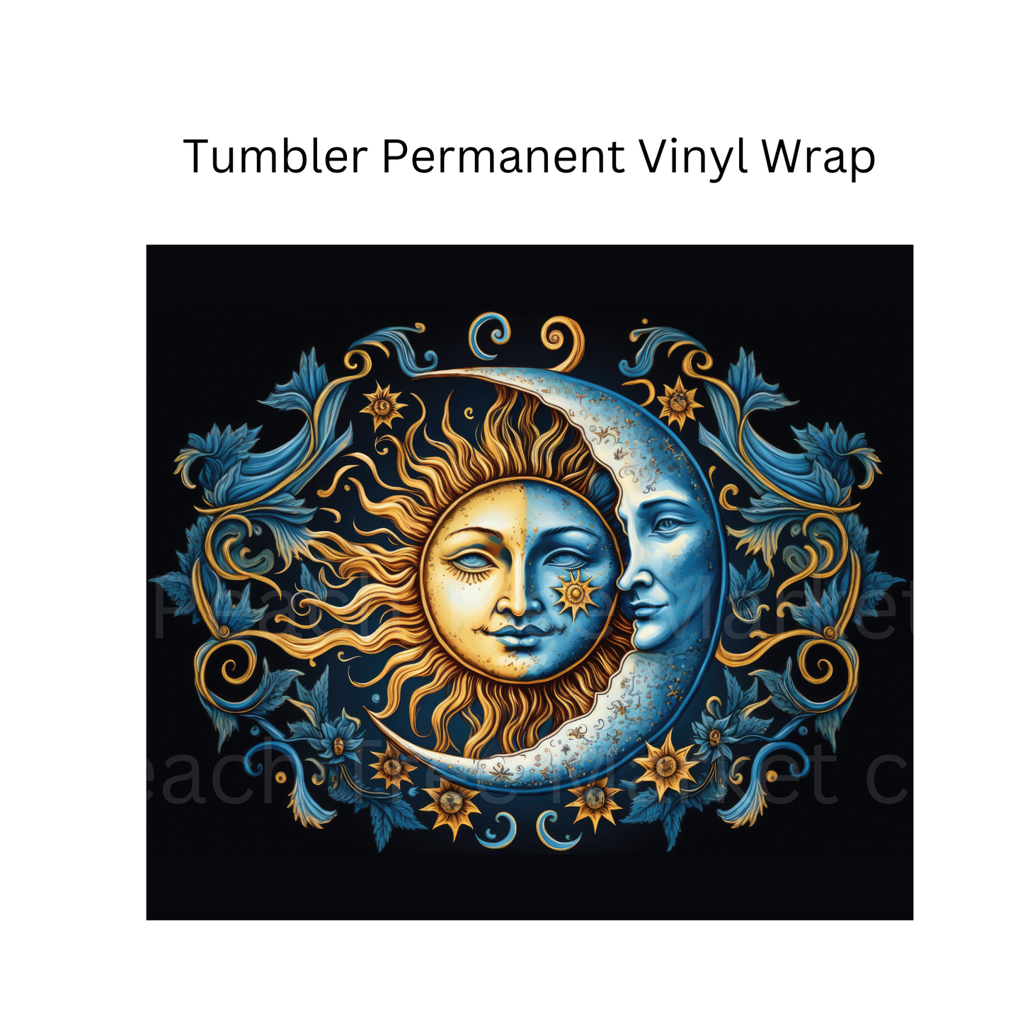Moon and Sun Permanent Vinyl Wrap