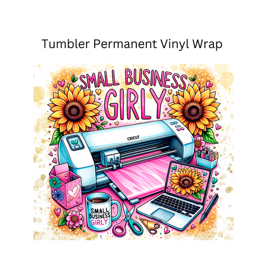 Small Biz Girly Permanent Vinyl Wrap