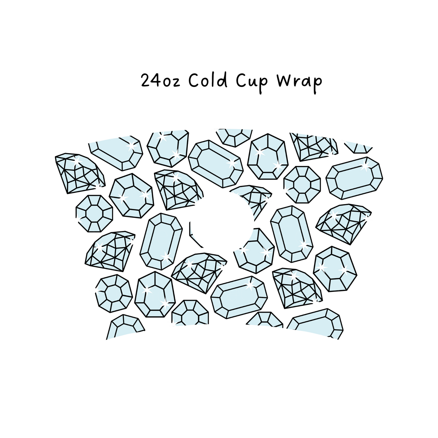 Gems 24 OZ Cold Cup Wrap
