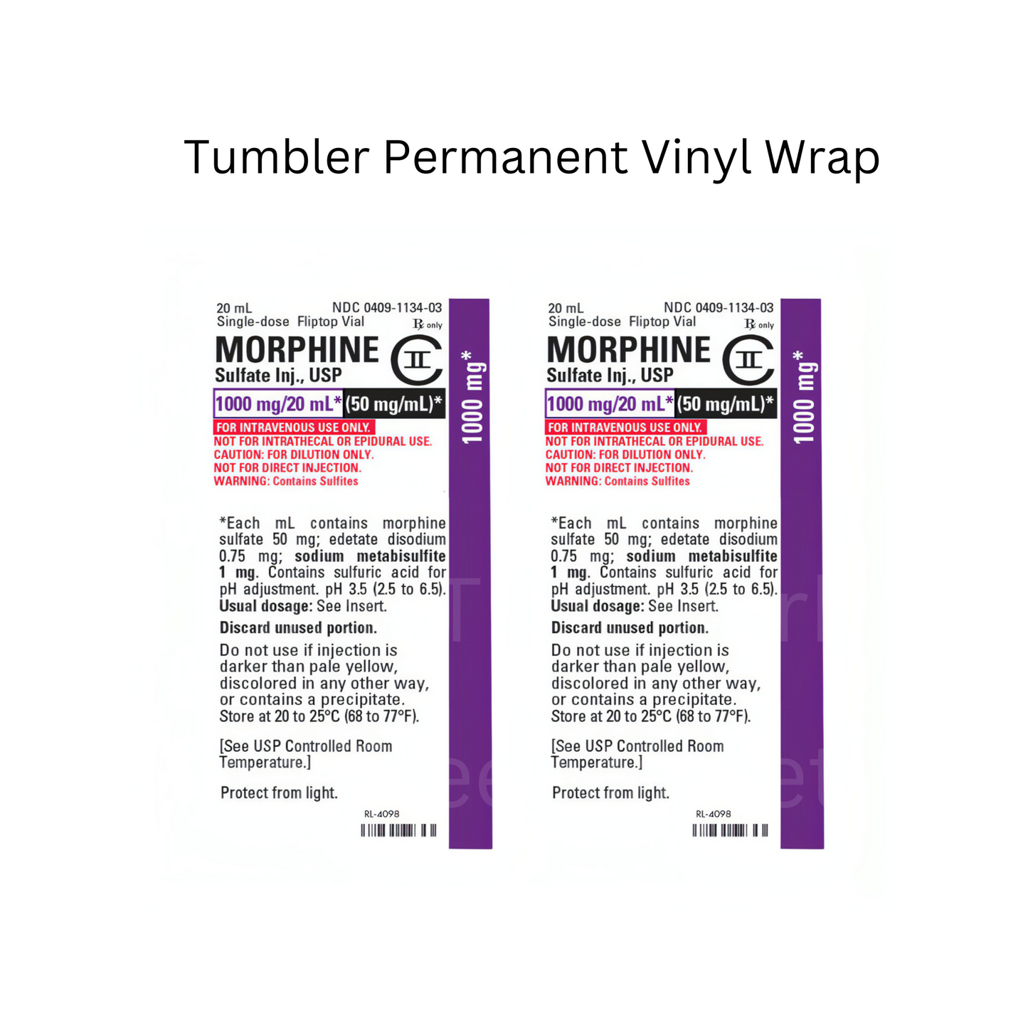 Morphine Permanent Vinyl Wrap