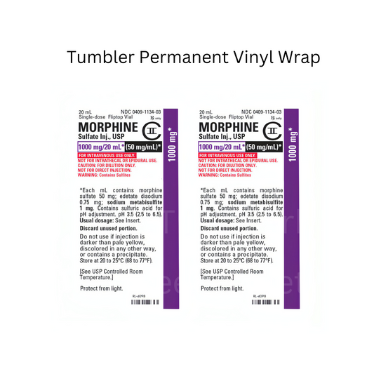 Morphine Permanent Vinyl Wrap