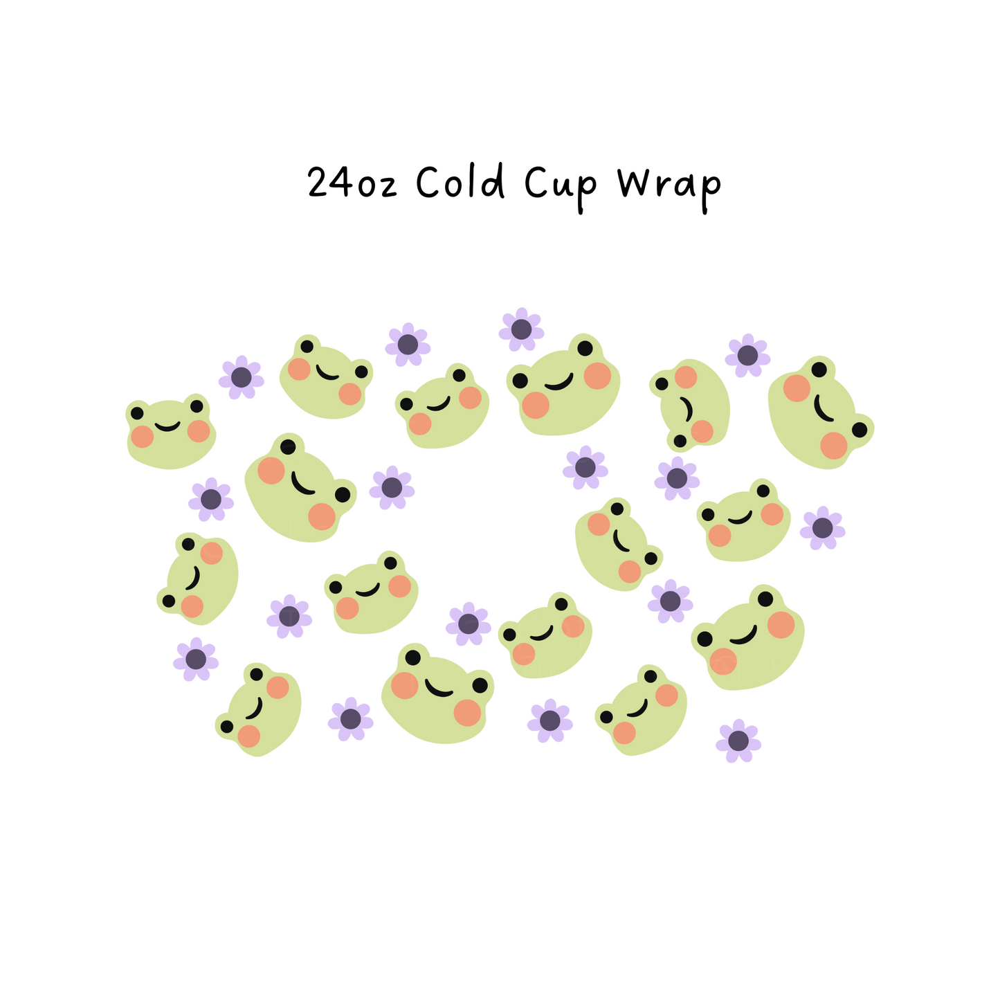 Frogs 24 OZ Cold Cup Wrap