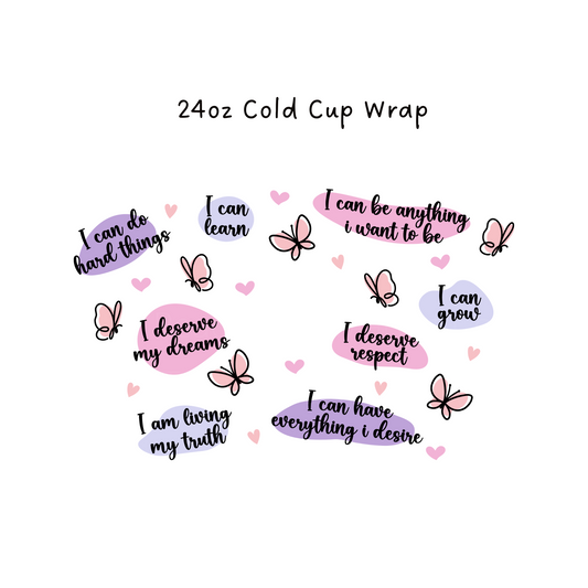 Self Love 24 OZ Cold Cup Wrap