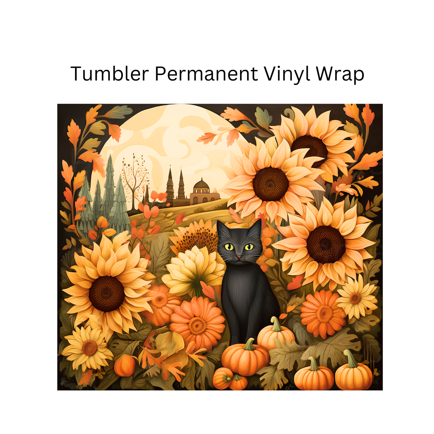 Black Cat Permanent Vinyl Wrap