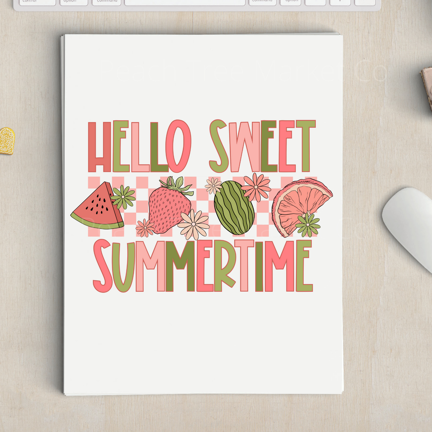 Hello Sweet Summertime Sublimation Transfers