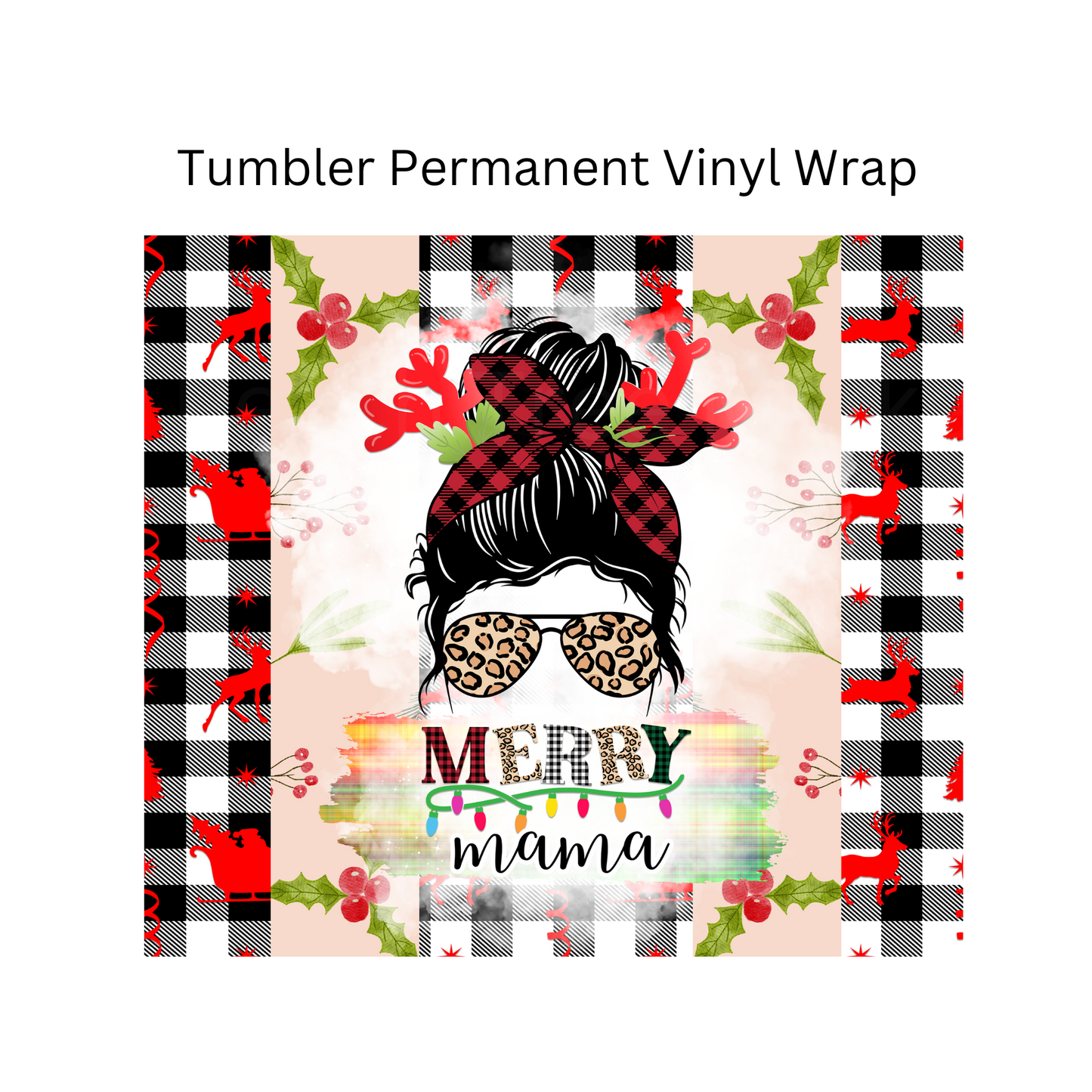 Merry Mama Permanent Vinyl Wrap