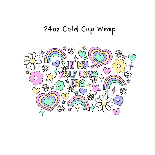 In My self love era 24 OZ Cold Cup Wrap
