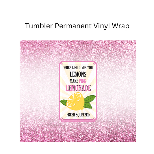 Pink Lemonade Permanent Vinyl Wrap