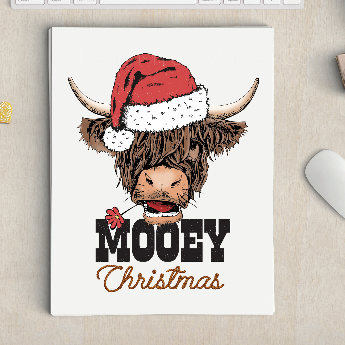Mooey Christmas Sublimation Transfer