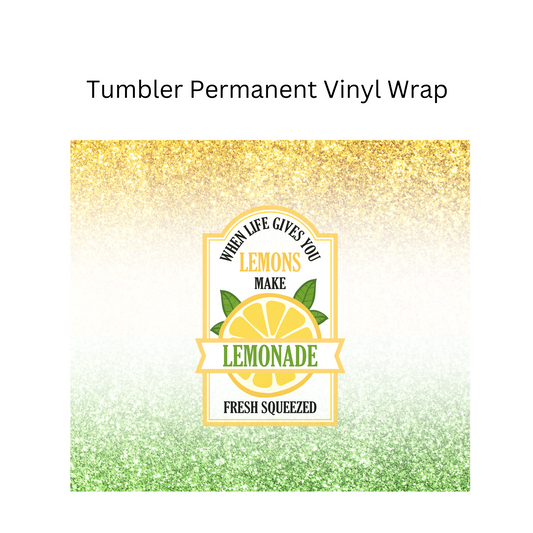 Lemonade Permanent Vinyl Wrap