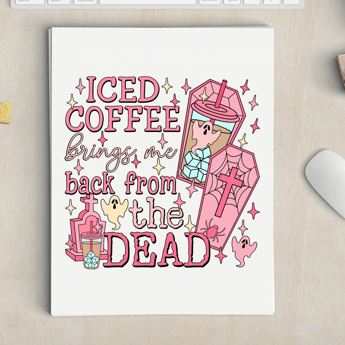 Iced Coffee Sublimation Transfer