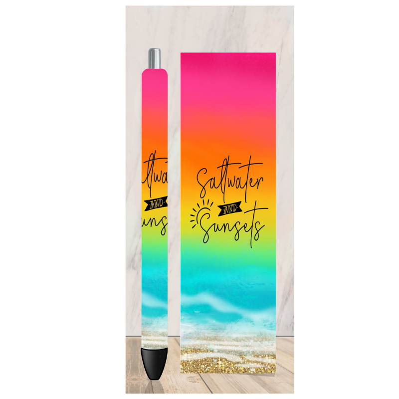 Saltwater and Sunsets Pen Wrap
