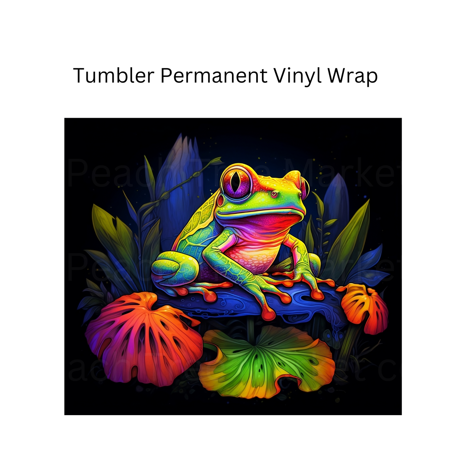 Neon Frog Permanent Vinyl Wrap