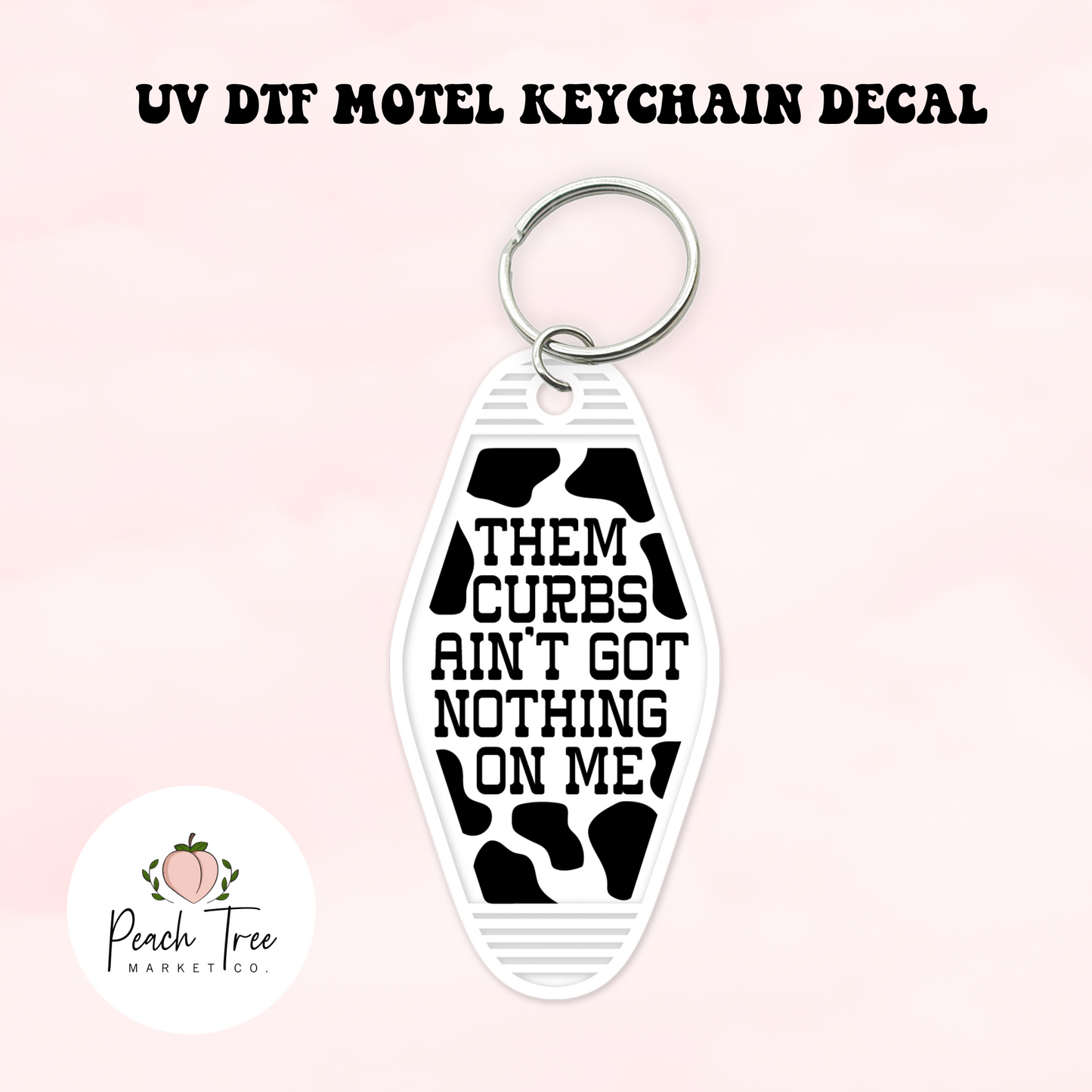 Curbs UV DTF Motel Keychain Decal