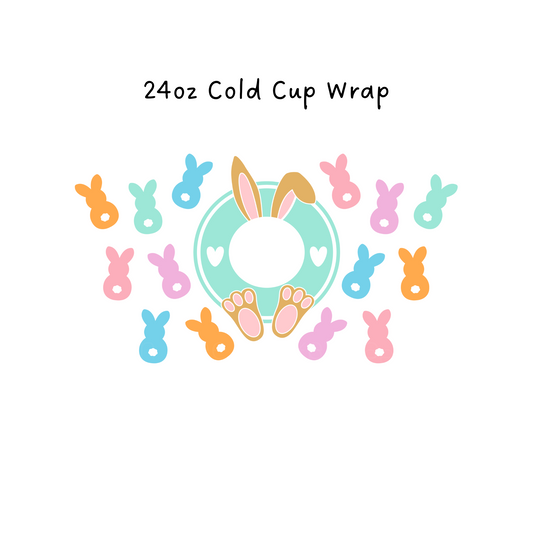 Bunny Ears 24 OZ Cold Cup Wrap