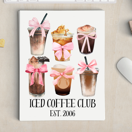 Iced Coffee Club Sublimation Transfer