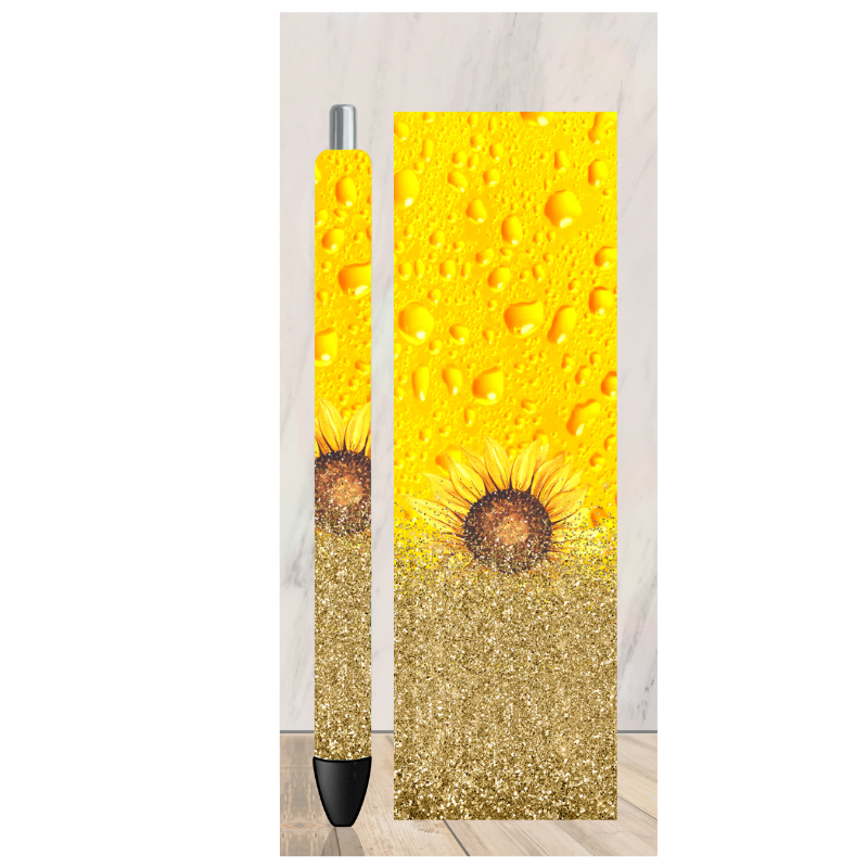 Sunflower Gold Pen Wrap