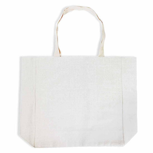 16" x 20" Linen Sublimatable Tote Bag  (Beach Bag)