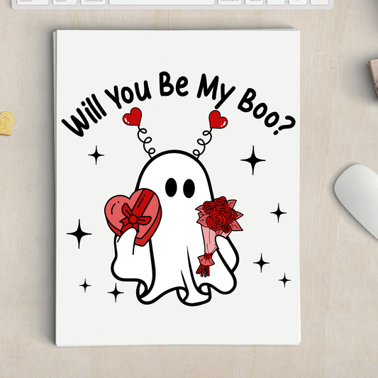 Will you be my boo? Sublimation Transfer