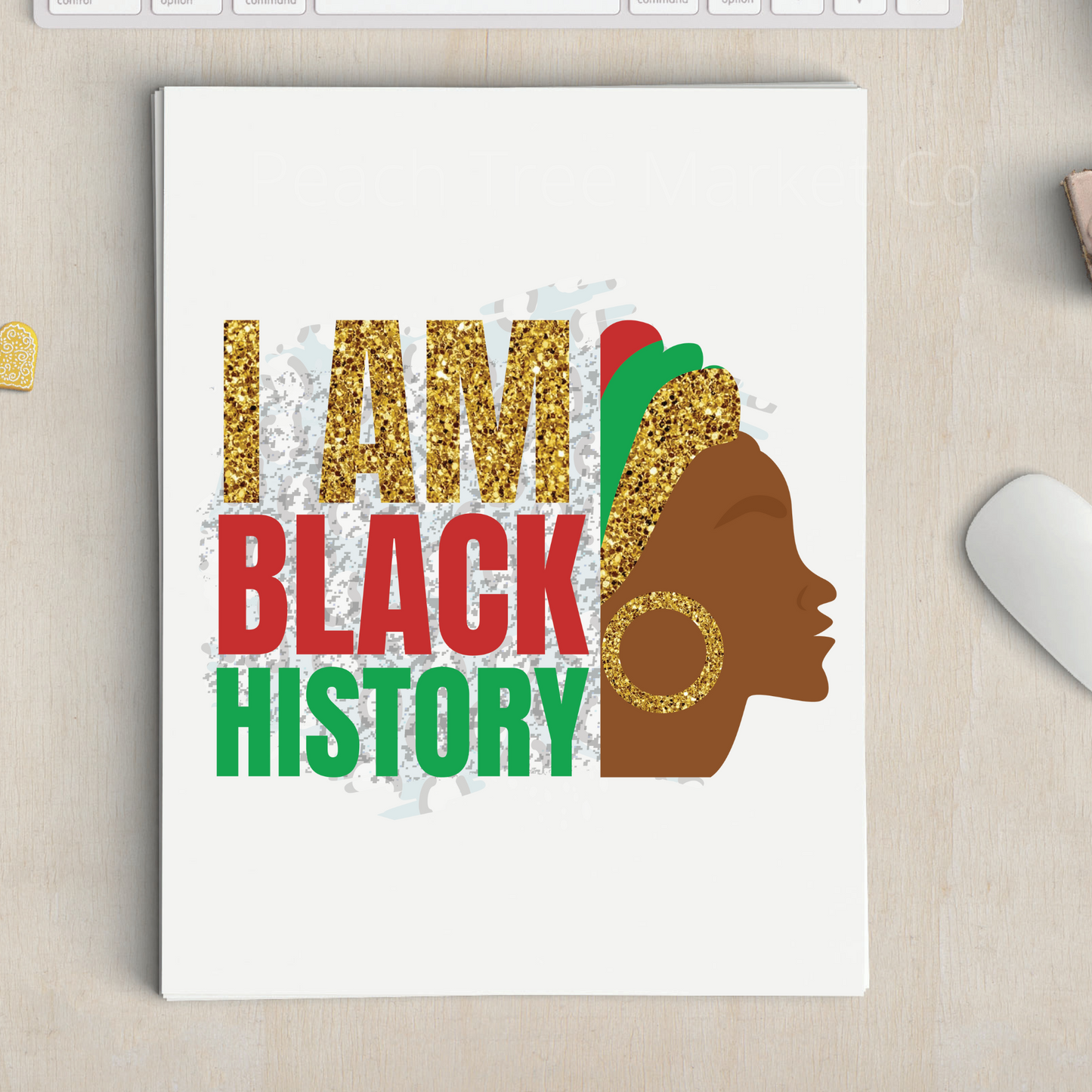 I am Black History Sublimation Transfer