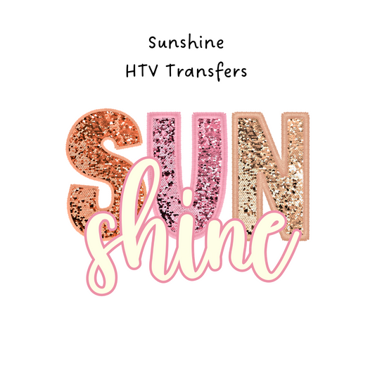 Sunshine Sequins HTV Transfer