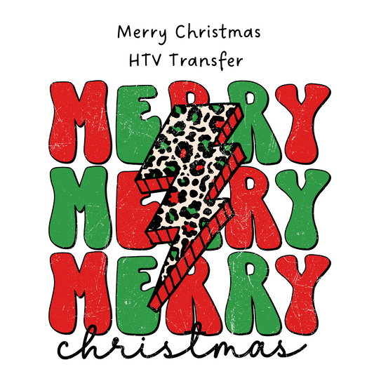 Merry Christmas HTV Transfer