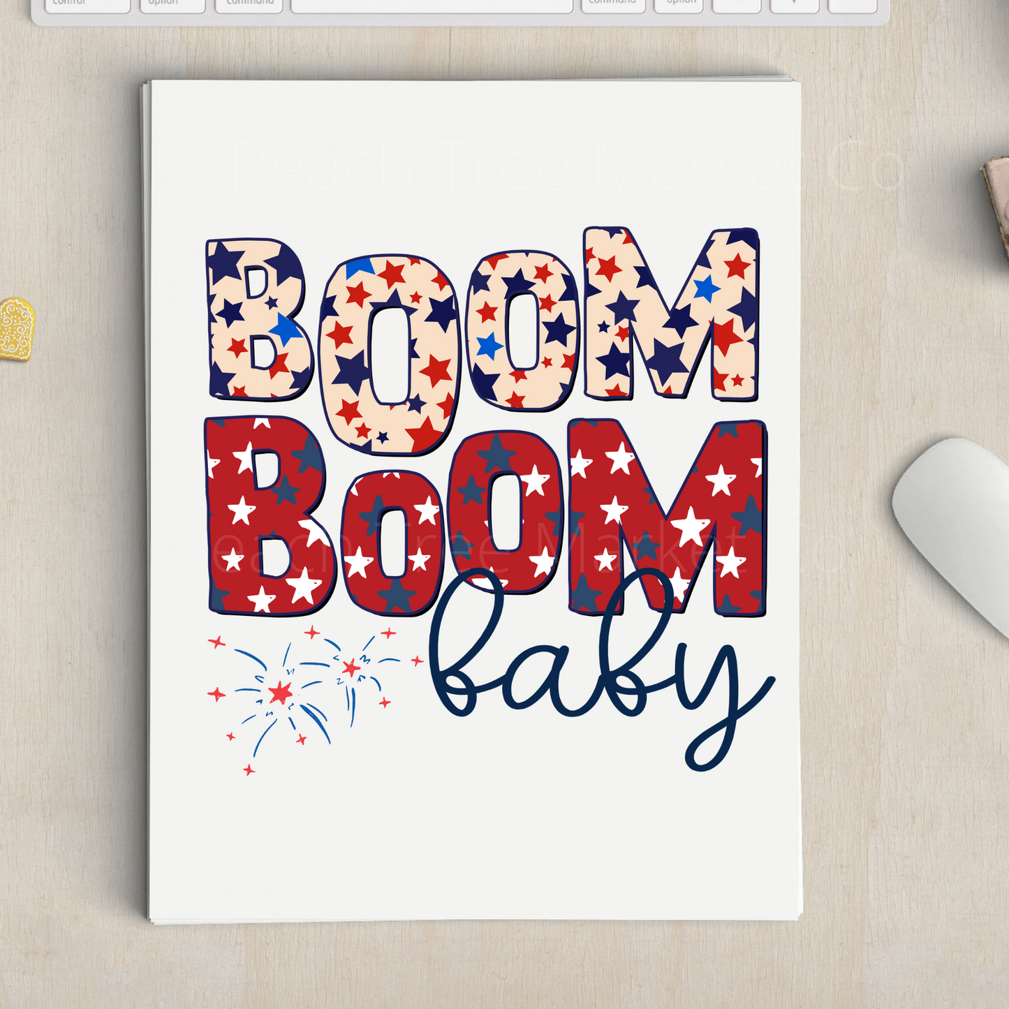 Boom Boom Baby Sublimation Transfer
